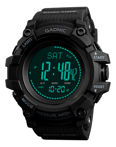 Reloj Digital Gadnic Sumergible Display Led Ideal Deportes 