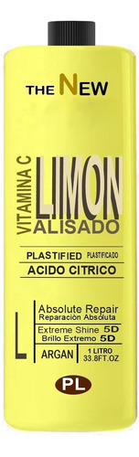 Alisado Definitivo Plastificado Fuerte Limon Crema 1 Litro