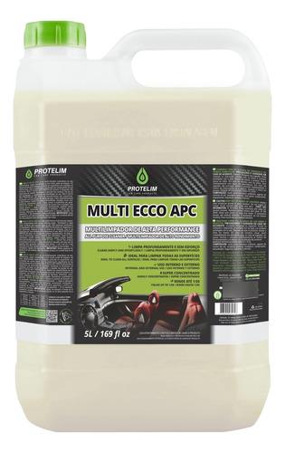 Limpador Multiuso Automotivo Multi Ecco Apc Protelim 5l