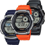 Reloj Casio Ae1000 Varios Colores Sumergible Bateria 10 Años