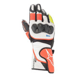 Guantes De Piel Moto Alpinestars Sp-2 V3 Blanco (originales)