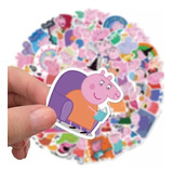 Increíble Set De 50 Stickers De Peppa Pig