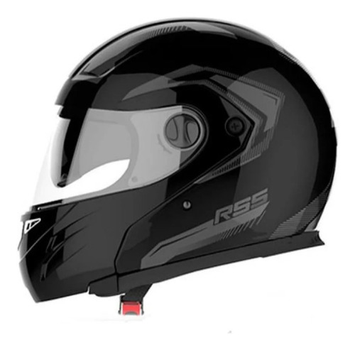 Casco Revatible Hawk Rs5 Vector Negro Brillo 