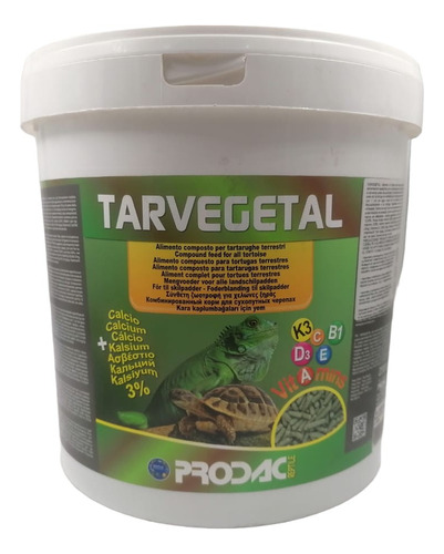 Prodac Alimento Reptiles Tarvegetal 2.3kg Iguana Tortuga