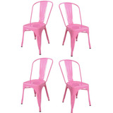 Sillas Tolix X4 Sp- C - Desillas Estructura De La Silla Tono Rosa