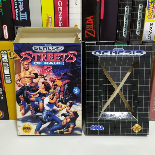 Streets Of Rage 2 - Box Do Jogo (mega Drive) (genesis)