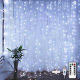 Luces Decorativas Cortina Serie 3x3m 300leds 8 Modos Navidad