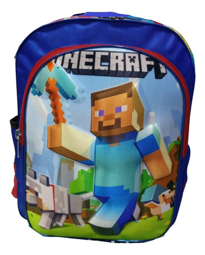 Mochila Escolar Para Primaria 3d Estampado Minecraft, Dragon Ball, Spiderman Para Niños