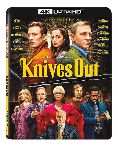 4k Ultra Hd + Blu-ray Knives Out / Entre Navajas Y Secretos