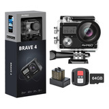 Akaso Brave 4 4k 30fps + Microsdxc 64 Gb Kit Accesorios