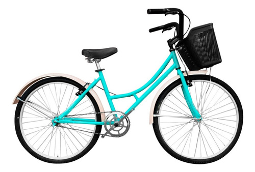 Bicicleta Playera Femenina Sforzo Playera R26 1v Freno V-brake Color Verde Menta