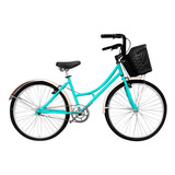 Bicicleta Playera Femenina Sforzo Playera R26 1v Freno V-brake Color Verde Menta