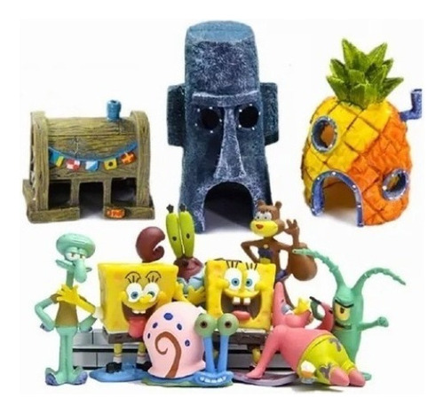 Casa De Juegos Para Acuario De Bob Esponja