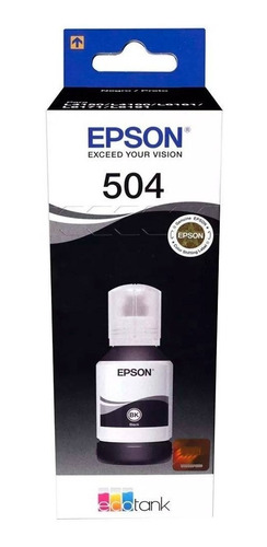 Tinta Epson T504 Negro Original T504120 L4150 L4160 L6161