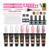 Kit De Polygel Para Uñas Con 8 Colores, Extensión De Uñas, B