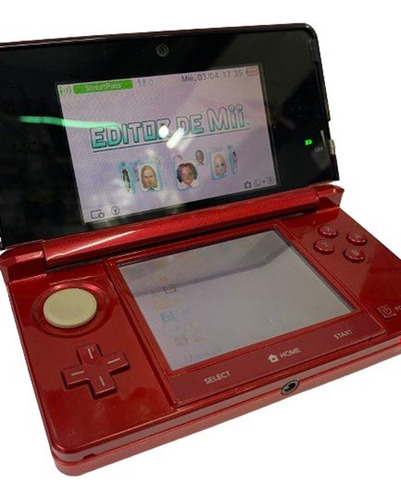 Nintendo 3ds Standard Color  Metallic Red 32 Gb 10 Juegos 