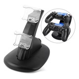 Base Soporte Cargador 2 Joystick Doble Ps4 Slim Y Pro