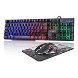 Cakce Rgb Gaming Keyboard And Colorful Mouse Combo,usb Wire.