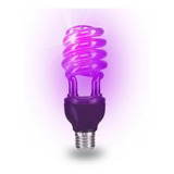 10 Lâmpada Luz Negra Roxo Espiral Ultra Violeta Uv 40w 127v