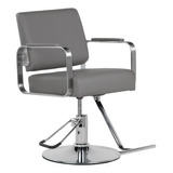 Sillon Barbero Estetica Hidraulico Ajustable Gris Barberia