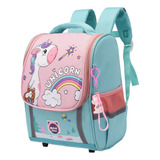 Mochila Primaria Escolar Con Kawaii Unicornio Para Niños