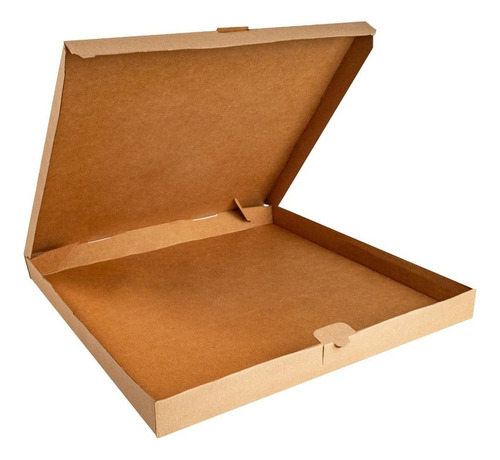 50 Cajas Para Pizza Kraft 45x45x4 Cms (18 Pulgadas)