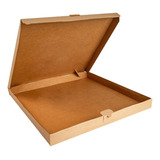 50 Cajas Para Pizza Kraft 45x45x4 Cms (18 Pulgadas)