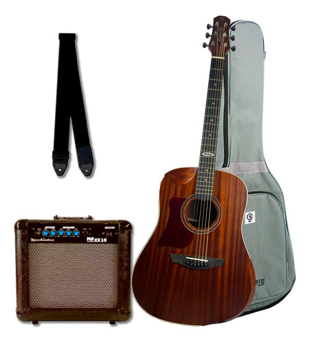 Violão Strinberg Sd301hcr Mgs Lh  Amp + Correia Oferta