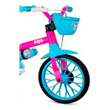 Bicicleta Infantil Aro 12 Unicórnio Absolute Kids Criança Cor Rosa
