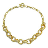 Bling Jewelry  Anillo Bañado En Oro Chunky Beaded Collar Ro