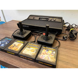 Atari 2600 + 4 Cartuchos Originais