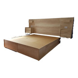 Combo Respaldo 2 Cajones /cama Box C/cajones 1,60