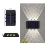 Lámpara Solar De Pared Exterior Inalámbrica De 6 Led Ip65 A