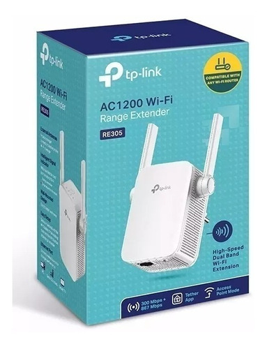 Repetidor De Sinal Wi-fi Ac1200 Dual-band Tp-link Re305