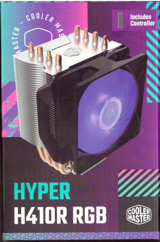 Cooler Master Hyper H410r Rgb Led P/ Cpu Amd Ryzen Am5