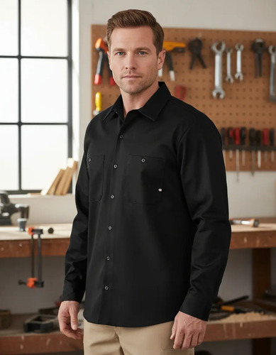 Camisa Dickies L307 Manga Larga 100% Algodón Durable