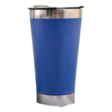 Vaso Térmico Acero Bebidas Frías / Calientes Con Destapador Color Azul Unicolor