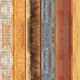 Papel De Parede Madeira Demolição Colorida 10mx57cm Mad49g
