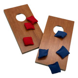 2 Peças Portátil Mini Desktop Cornhole Conjunto Mini Saco