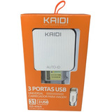 Kit 10un Carregador Turbo Kaidi Tipo-c + Cabo 3.1a Atacado