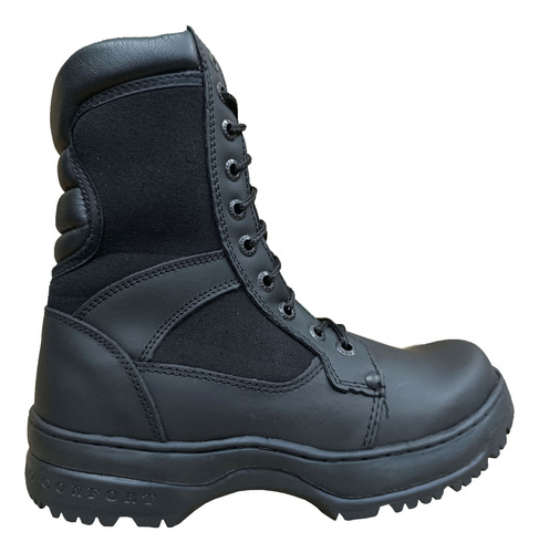 Bota Táctica Estilo Militar Rombar  Mod-4052 Piel/costurada