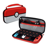 Estuche Para Nintendo Switch De Color Rojo Blanco 12 Ranuras