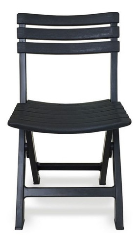 Cadeira De Plástico Dobrável Área De Lazer Piscina  110kg