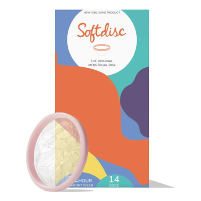 14 Discos Menstruales Softdisc Desechables Americano Transparente 2 Pulgadas | Envío gratis