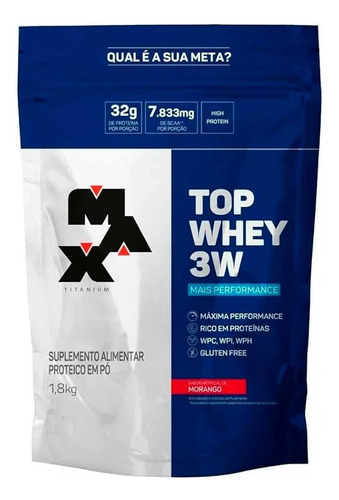 Top Whey 3w Refil 1,800 Kg - Max Titanium