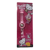 Reloj Hello Kitty Con Luz Digital Infantil Nena Niña
