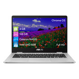 Notebook Chromebook Asus Celeron 4gb 128ssd Chrome Os 14 Fhd