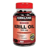 Kirkland Signature Aceite De Krill 500 Miligramos 160 Cápsu