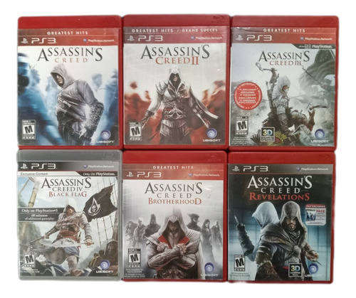Assassins Creed Pack De 6 Juegos Físicos Originales Ps3 