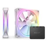 Fan Gamer Nzxt Série F140rgb Duo Branco 2 X 140mm Pwm Rgb